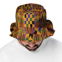 Kente African Pattern Bucket Hat - Wonder Print Shop