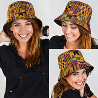 Kente African Pattern Bucket Hat - Wonder Print Shop