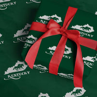 Kentucky Horse Map State Derby Day Wrapping Paper Roll