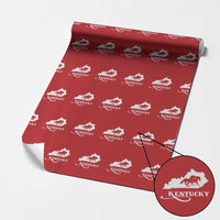 Kentucky Horse Map State Derby Day Wrapping Paper Roll