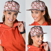 Kentucky Lucky Horseshoe Floral Snapback Cap Vintage Western Pattern