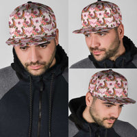 Kentucky Lucky Horseshoe Floral Snapback Cap Vintage Western Pattern
