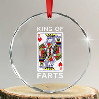 King of Farts Crystal Glass Ornament Funny Joke Inappropriate Fart Prank Gift - Wonder Print Shop