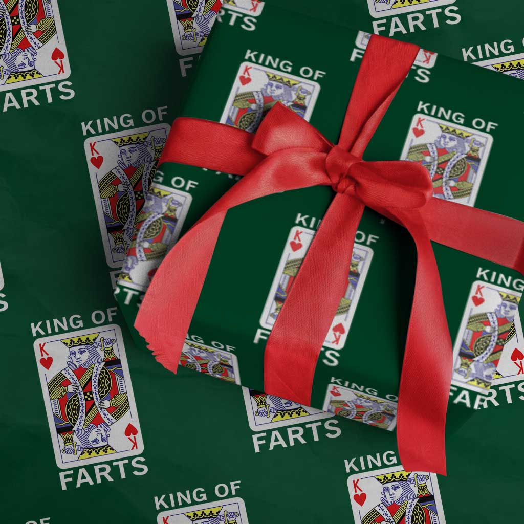 King of Farts Wrapping Paper Roll Funny Joke Inappropriate Fart Prank Gift - Wonder Print Shop