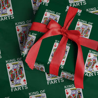King of Farts Wrapping Paper Roll Funny Joke Inappropriate Fart Prank Gift - Wonder Print Shop