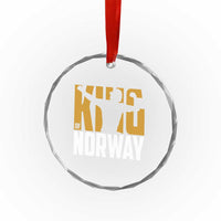 King Of Norway Football Crystal Glass Ornament Proud Norwegian Supporter Fan