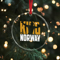 King Of Norway Football Crystal Glass Ornament Proud Norwegian Supporter Fan