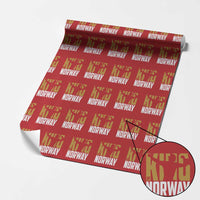 King Of Norway Football Wrapping Paper Roll Proud Norwegian Supporter Fan