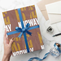King Of Norway Football Wrapping Paper Roll Proud Norwegian Supporter Fan