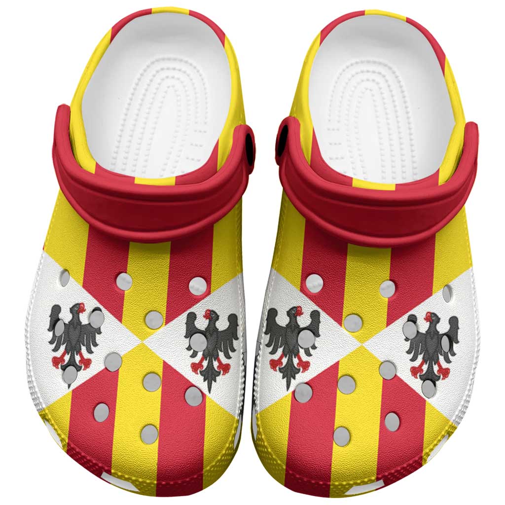 Kingdom of Trinacria Clogs Shoes Flag Color Inspiration - Wonder Print Shop