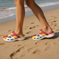 Kingdom of Trinacria Clogs Shoes Flag Color Inspiration - Wonder Print Shop