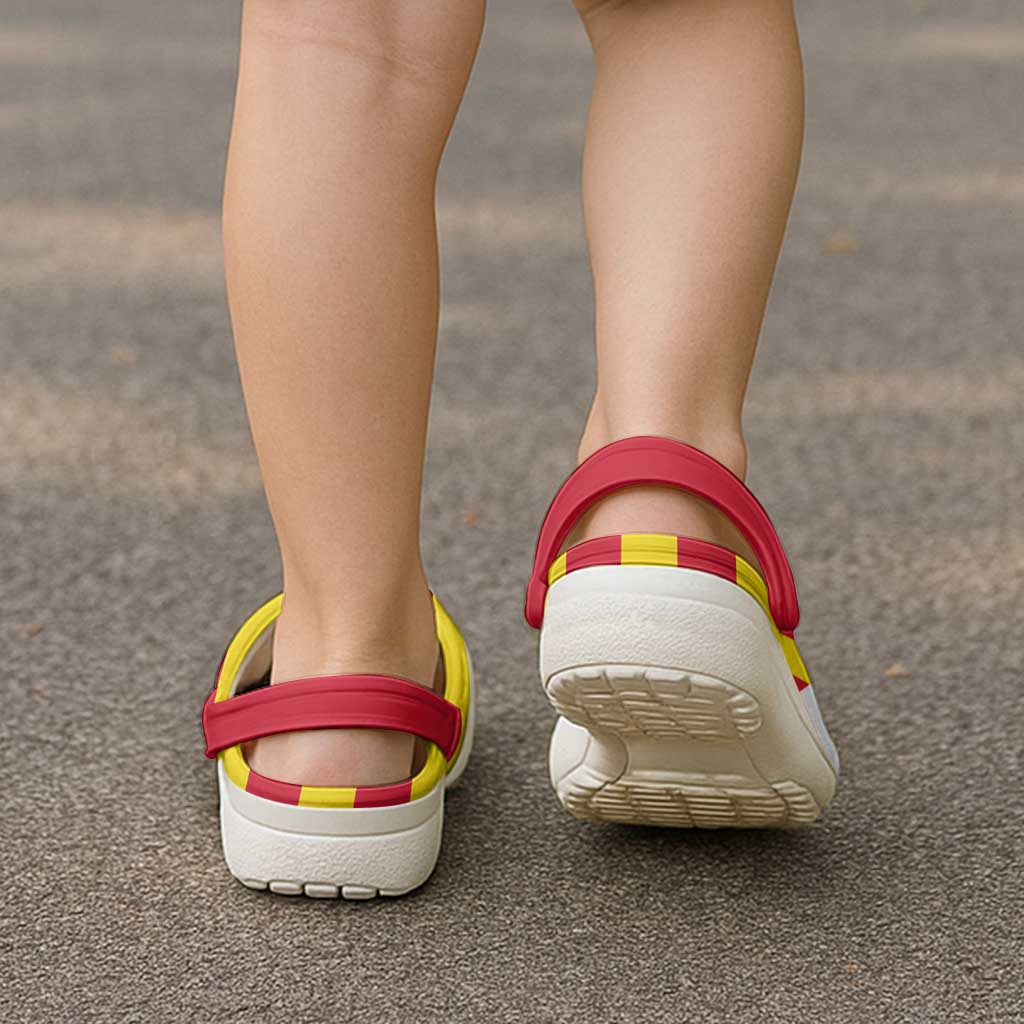 Kingdom of Trinacria Clogs Shoes Flag Color Inspiration - Wonder Print Shop