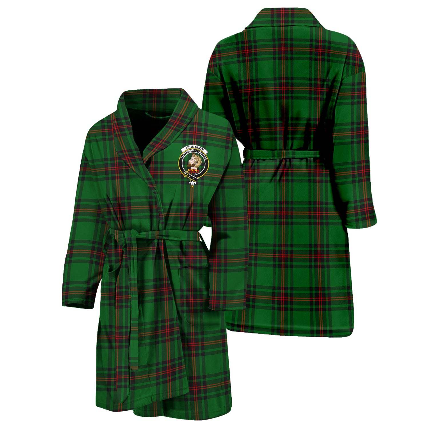 kirkcaldy-family-crest-tartan-bathrobe-tartan-robe-for-men-and-women