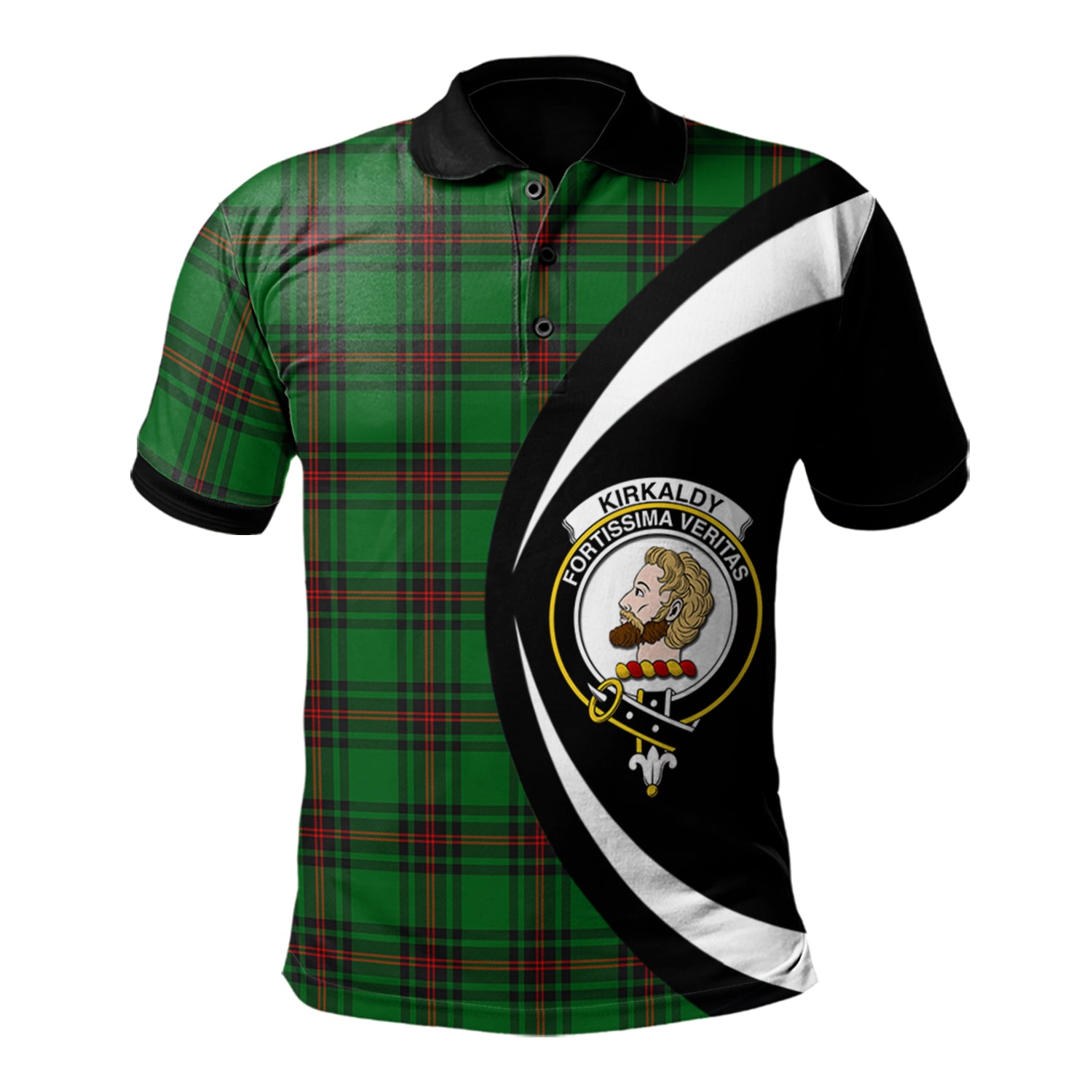 scottish-kirkcaldy-clan-crest-circle-style-tartan-polo-shirt