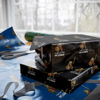 Knight Frog Wrapping Paper Roll Funny T'was The Tism M'Lord Vintage Autism Medieval