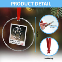 Knights Meme Crystal Glass Ornament Born to Jest Forced to Joust TS10