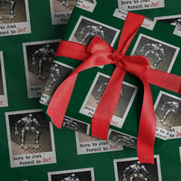 Knights Meme Wrapping Paper Roll Born to Jest Forced to Joust - Wonder Print Shop