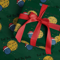 Knit The Halls Wrapping Paper Roll Funny Knitters Xmas Gift - Wonder Print Shop