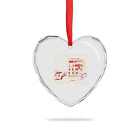 Knower Of Stuff Fixer Of Things Heart Crystal Glass Ornament Funny Handyman Fathers Day American Flag