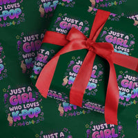 Kpop Lover Wrapping Paper Roll Just a Girl Who Loves K-Pop Korean Music