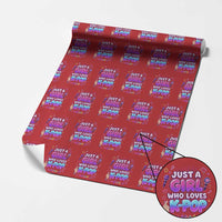 Kpop Lover Wrapping Paper Roll Just a Girl Who Loves K-Pop Korean Music