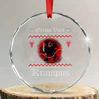 Krampus Crystal Glass Ornament Goth Xmas Gruss Von Krampus Ugly Christmas Sweater Evil Pajama TS10