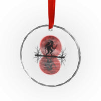 Krampus Crystal Glass Ornament Scary Horror Goth Xmas Blood Moon Ugly Sweater Evil Pajama TS10