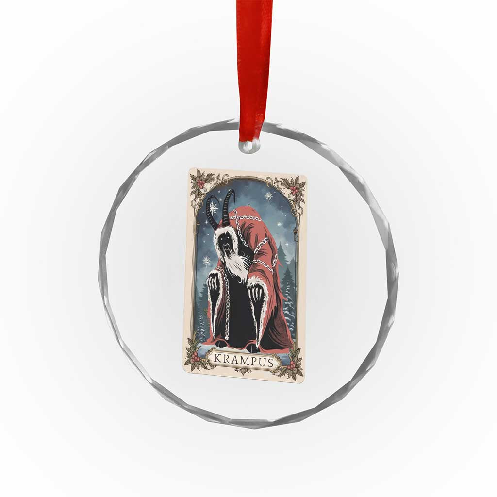 Krampus Crystal Glass Ornament Tarot Card Xmas Horror Ugly Sweater Evil Pajama TS10