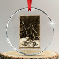 Krampus Crystal Glass Ornament Xmas Horror Ugly Sweater Krampus Tarot Card Evil Pajama TS10