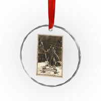 Krampus Crystal Glass Ornament Xmas Horror Ugly Sweater Krampus Tarot Card Evil Pajama TS10