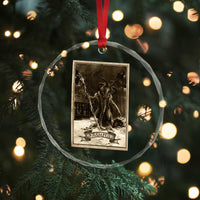 Krampus Crystal Glass Ornament Xmas Horror Ugly Sweater Krampus Tarot Card Evil Pajama TS10