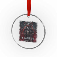 Krampus Is Coming To Town Crystal Glass Ornament Gothic Dark Xmas Gift Horror Holiday - Wonder Print Shop