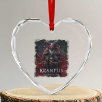 Krampus Is Coming To Town Heart Crystal Glass Ornament Gothic Dark Xmas Gift Horror Holiday - Wonder Print Shop