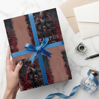 Krampus Is Coming To Town Wrapping Paper Roll Gothic Dark Xmas Gift Horror Holiday - Wonder Print Shop