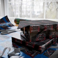 Krampus Is Coming To Town Wrapping Paper Roll Gothic Dark Xmas Gift Horror Holiday - Wonder Print Shop