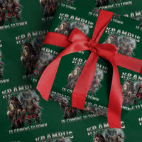 Krampus Is Coming To Town Wrapping Paper Roll Vintage Gothic Dark Xmas Gift Horror Holiday - Wonder Print Shop