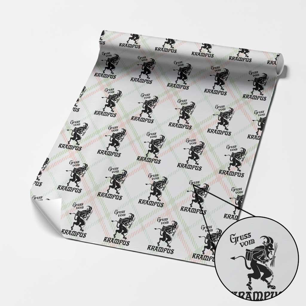 Krampus Wrapping Paper Roll Gruss Vom Greetings