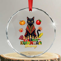 Kwanzaa Blessings Crystal Glass Ornament Funny Cat African Heritage Gift - Wonder Print Shop