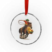 Kwanzaa Cowboy Crystal Glass Ornament Funny African American Festival Gift - Wonder Print Shop