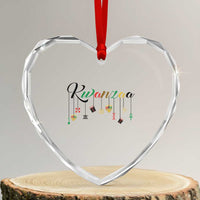 Kwanzaa Heart Crystal Glass Ornament Lights Of Unity Seven Principles Heritage Gift - Wonder Print Shop