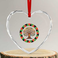 Kwanzaa Tree Of Life Heart Crystal Glass Ornament African American Holiday Gift - Wonder Print Shop