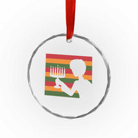 Kwanzaa Umoja Family African Woman Seven Principles Gift Crystal Glass Ornament - Wonder Print Shop