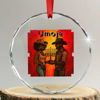 Kwanzaa Umoja Togetherness Crystal Glass Ornament Cowboy Cowgirl African Heritage Gift - Wonder Print Shop