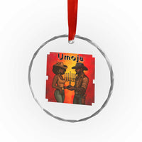 Kwanzaa Umoja Togetherness Crystal Glass Ornament Cowboy Cowgirl African Heritage Gift - Wonder Print Shop