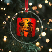 Kwanzaa Umoja Togetherness Crystal Glass Ornament Cowboy Cowgirl African Heritage Gift - Wonder Print Shop