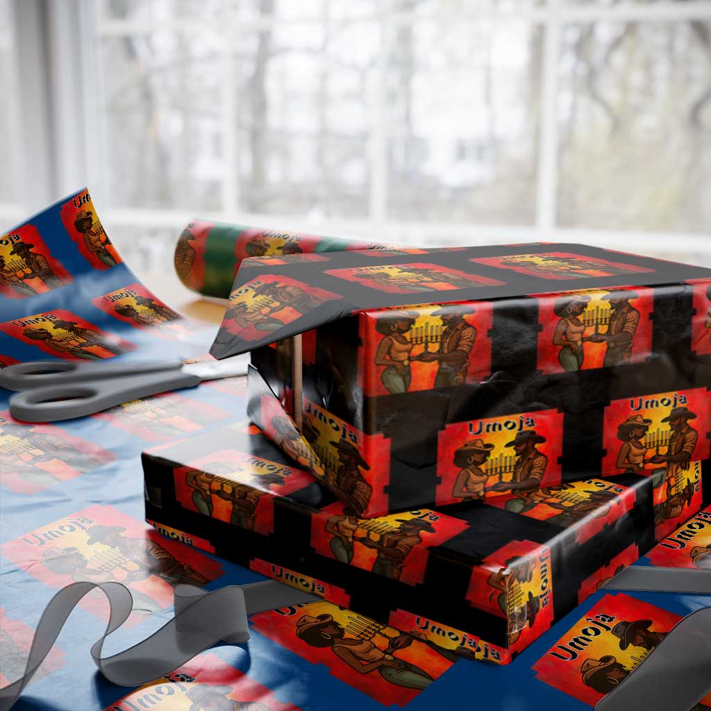Kwanzaa Umoja Togetherness Wrapping Paper Roll Cowboy Cowgirl African Heritage Gift - Wonder Print Shop