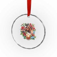Ky Derby Day Party Crystal Glass Ornament Mint Juleps and Roses Horse Racing TS02