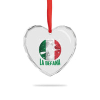 La Befana Italian Christmas Heart Crystal Glass Ornament Xmas Witch Folklore Italy Holiday - Wonder Print Shop