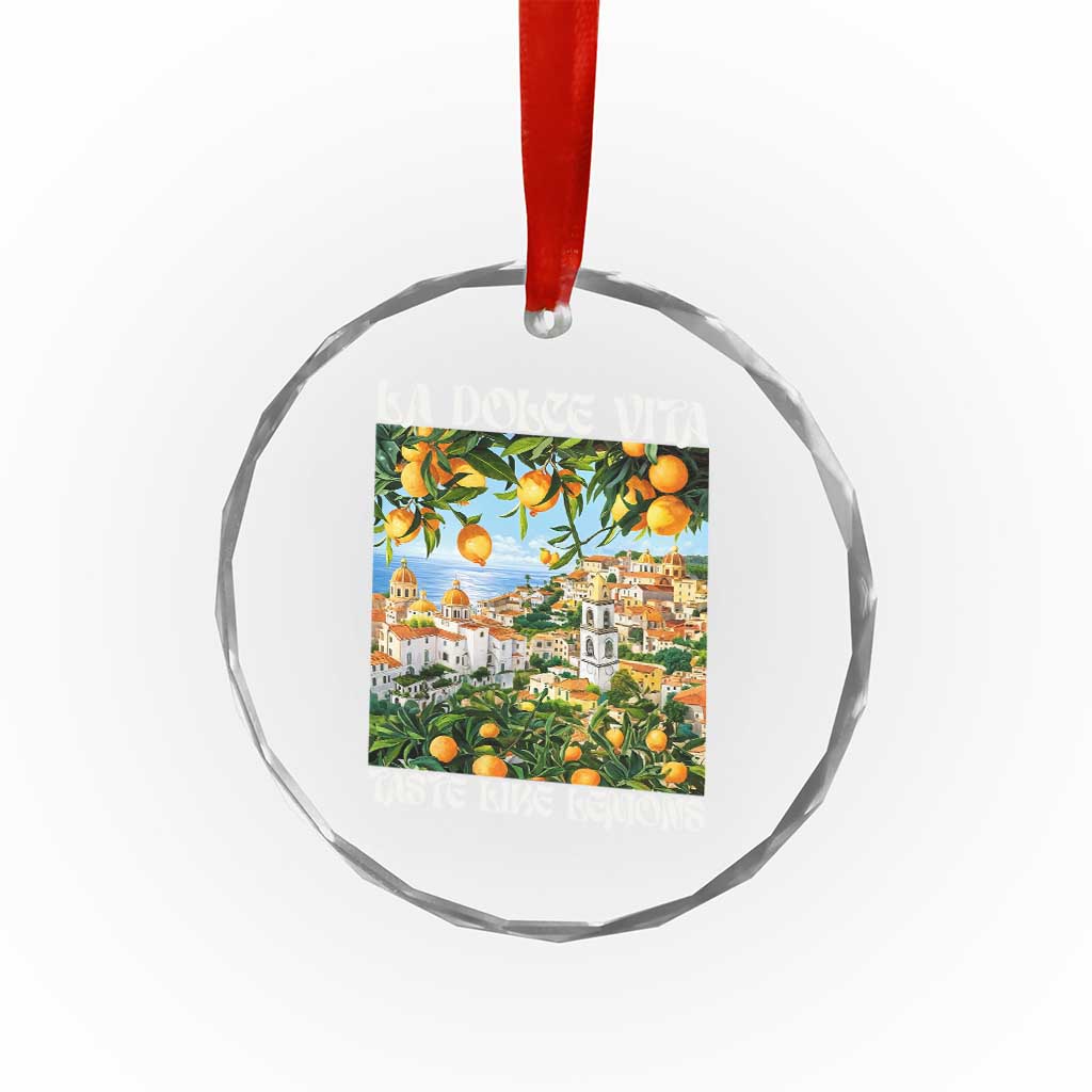 La Dolce Vita Taste Like Lemons Crystal Glass Ornament Retro Italian Village Citrus Summer Wanderlusters TS02