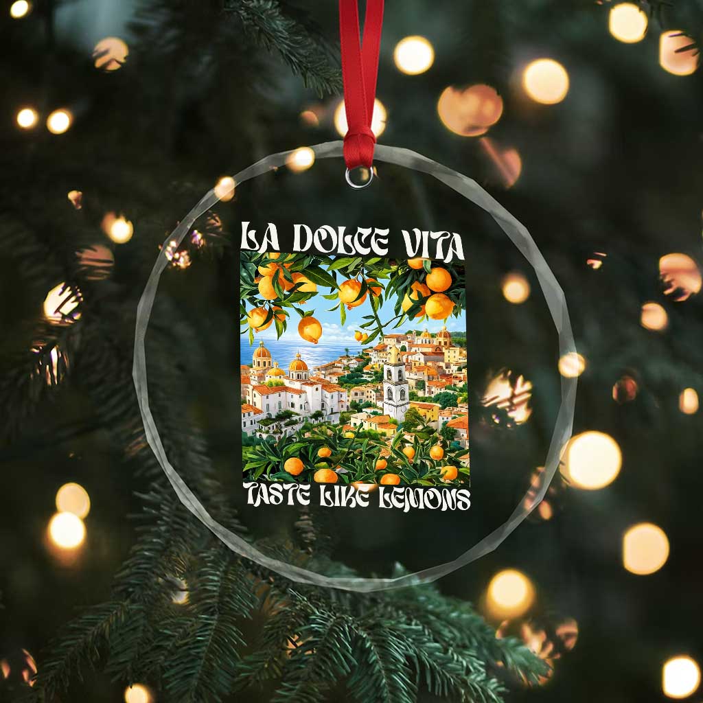 La Dolce Vita Taste Like Lemons Crystal Glass Ornament Retro Italian Village Citrus Summer Wanderlusters TS02